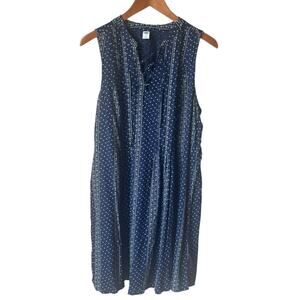 Old Navy Pintuck Navy Sheath Dress Size Large